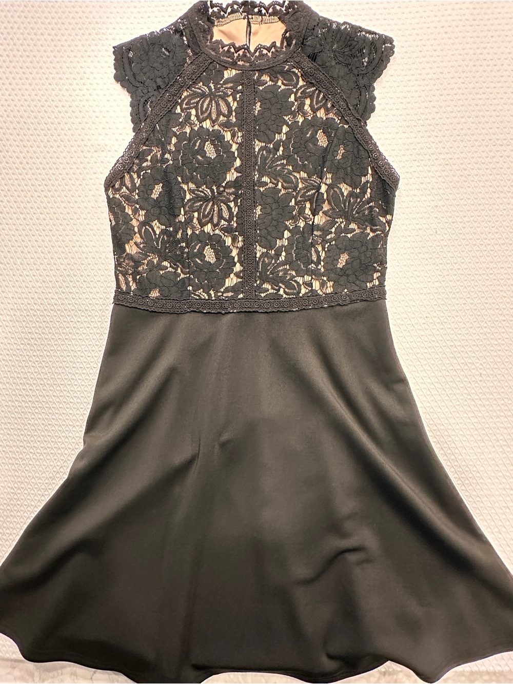 Altar'd State Black Lace Bodice Slip Dress